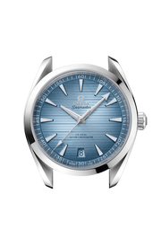 Profilo laterale della cassa in acciaio lucido e spazzolato da 41 mm con vetro zaffiro bombato antiriflesso e corona a vite.